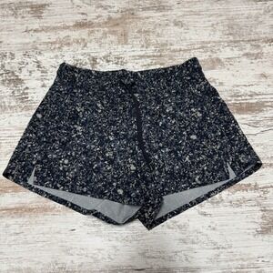 Athleta Shorts‎ Womens 0 Blue Printed Baja Shorts Athleisure Run Workout Active